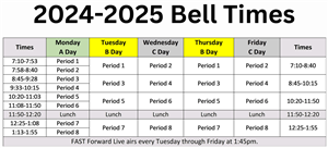 2024-2025 Bell Times